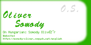 oliver somody business card